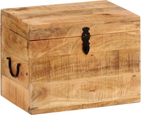 vidaXL tömör mangófa tárolóláda 39x28x31 cm