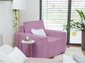 Fotel lábtartóval SMART SET, lila