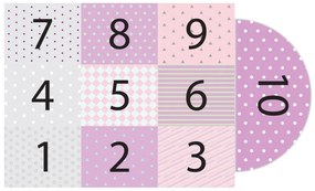 Hopscotch Girly öntapadós, vinil gyerekszőnyeg - Ambiance