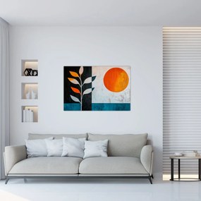 Kép - Növény és nap absztrakciója (90x60 cm)