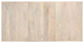 tömör fehérített mangófa étkezőasztal 180 x 90 x 76 cm