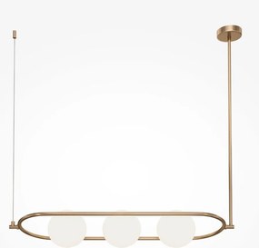 MAYTONI MOD221PL-03BS ERICH Modern Függesztett Lámpa Fehér, Sárgaréz E14 IP20