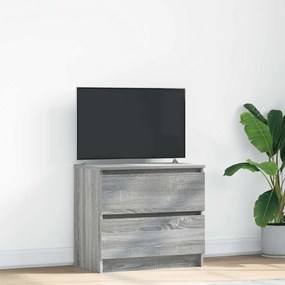 szürke sonoma színű szerelt fa TV-szekrény 60x35x54 cm