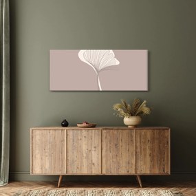 Kép - Bézs színű levelek N⁰3 (120x50 cm)