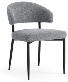 MAZZONI EXPORT IRIS Szürke (Monza 120 szövet) - MODERN LOFT BOUCLÉ KÁRPITOZOTT SZÉK NAPPALIBA/ÉTKEZŐBE