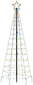 színes LED karácsonyfa tüskékkel 220 LED 180 cm