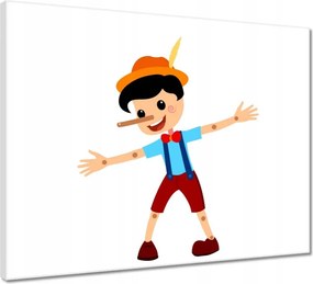 Vászonkép 50x40 Fa játékbaba orral