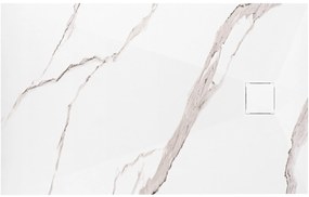 Zuhanytálca Magnum CARRARA WHITE 80x100