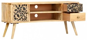 tömör mangófa TV-szekrény 100 x 30 x 45 cm