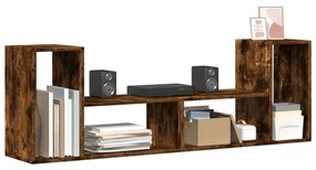 2 db füstös tölgy színű szerelt fa TV-szekrény 75 x 30 x 50 cm
