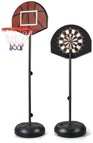 2 az 1-ben kosárpalánk darts táblával