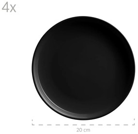 Mäser ALENIA 16 db-os étkészlet, fekete