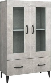 vidaXL betonszürke szerelt fa magasszekrény 70 x 31 x 115 cm