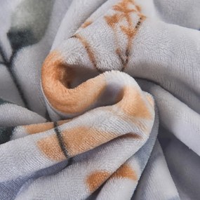 Szürkéskék egyszemélyes mikroplüss ágyneműhuzat 140x200 cm Greta – My House