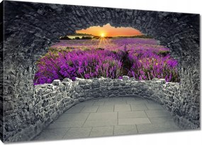 Vászonkép 90x60 Levendulamező Nyugat