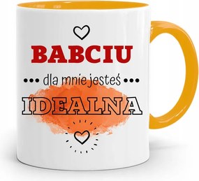 Sárga Bögre Nagymama Napja Nagymama Tökéletes Vagy fényképes nyomtatással