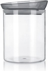 Üveg tároló doboz 1100 ml szürke