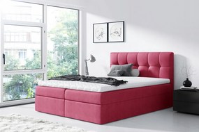 Rex egyszerű ágy 140x200, piros