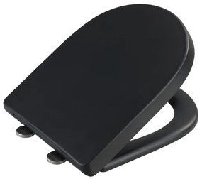 WENKO 24989100-WC ülőke EXCLUSIVE 36,5x45 cm fekete/ezüst