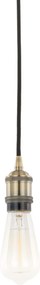 ITALUX DS-M-034-ANT-BR CLASSO Egyágú Függesztett Lámpa Fém E27 IP20