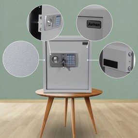 Deuba SECURITY elektromos bútorszéf, 35 x 40 x 40cm, ezüst