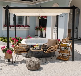 Pergola csúsztatható tetővel, alumínium, PEPY BASIC