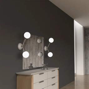 Fali lámpa JOY 2xE14/40W/230V fehér/fényezett króm