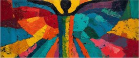 Kép - Festett angyal (120x50 cm)