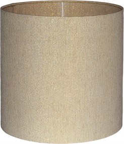 Exkluzív Lámpabúra E27 Tekercses Szélű henger lámpabúra 15 cm Bézs+Arany Latina