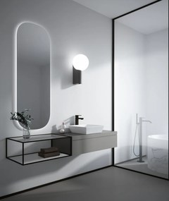 Sanovit DECENTE - PULTRA ültethető - Top Counter - porcelán mosdó - - 40 x 40 cm