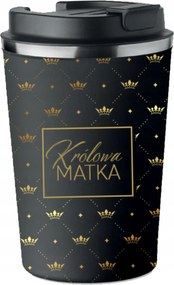 Prémium thermo bögre nyomott mintával Anya Királynő Anya Ajándék 350ml KT_047