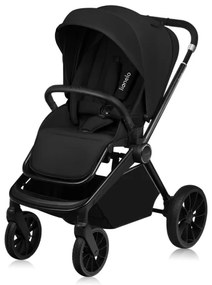 Lionelo - Kombinált babakocsi 3 az 1-ben MIKA PLUS Fekete Onyx