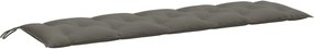 vidaXL melange sötétszürke szövet kerti padpárna 180 x 50 x 7 cm