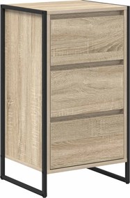 vidaXL Széf fiókkal Sonoma 42 x 36 x 75.5 cm Faanyag
