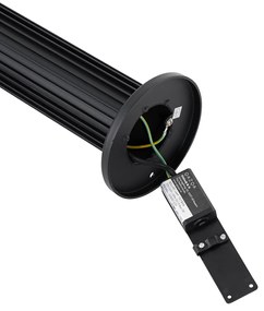 Design kültéri oszlop fekete 80 cm IP44 - Boris