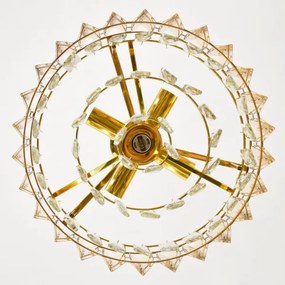 Brilagi - Láncos CRISTAL csillár 5xE14/40W/230V, átmérő 38 cm