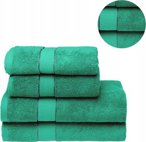 4 db-os fürdőlepedő szett 2x 70x140 2x 50x100 pamut 500g Spa szett