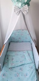 4 részes babaágynemű szett - NELLI ÁLMODIK, kék