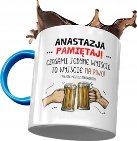 Kék Bögre Anasztázia Barátnőknek Ajándék Nyomtatott Fotóval