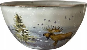 Jávorszarvas Tál 600ml uzsonnás doboz leves salátás nagy szürke