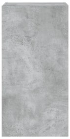 betonszürke falra szerelhető TV-szekrény LED-del 40,5x35x80 cm