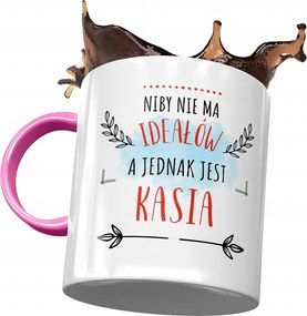 Rózsaszín Bögre Kasi Barátnő Feleség Ajándék Nyomtatott Fotóval
