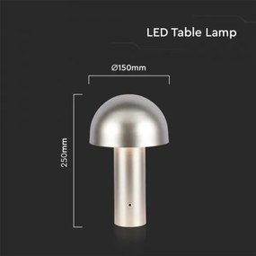 LED Dimmelhető tölthető asztali lámpa LED/1W/5V 3000-6000K 1800 mAh arany