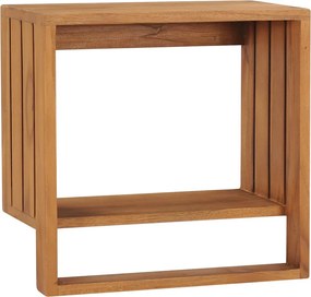 vidaXL tömör tíkfa falra szerelhető törölközőtartó 35 x 20 x 35 cm