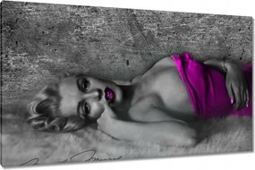 Vászonkép 120x70 Rózsaszín Marilyn Monroe