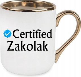 Bögre Elegáns Arany Certified Zakolak Ajándék Születésnap Ünnep Csomagolás