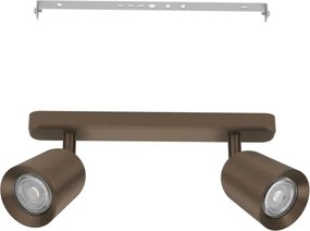 Eglo 901949 - CAMALDOLI spotlámpa 2xGU10/10W/230V bronz színű