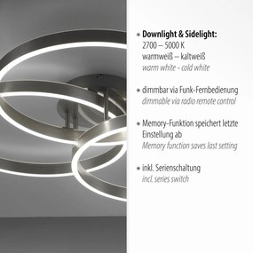 Paul Neuhaus modern mennyezeti lámpa paan ezüst pln6233-55
