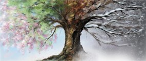Kép - Négy évszak fája (120x50 cm)
