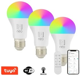 Immax NEO 07712CDO-SADA 3xLED RGB E27/9W/230V Wi-Fi Tuya + távirányító